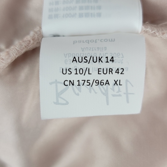 Bardot Gemma Dress Light Pink 10/ Large - Picture 10 of 12
